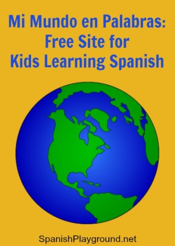 Spanish website for kids with games and audio from el Centro Virtual Cervantes.