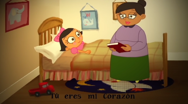 An animated video and Spanish Mother's Day song for children.