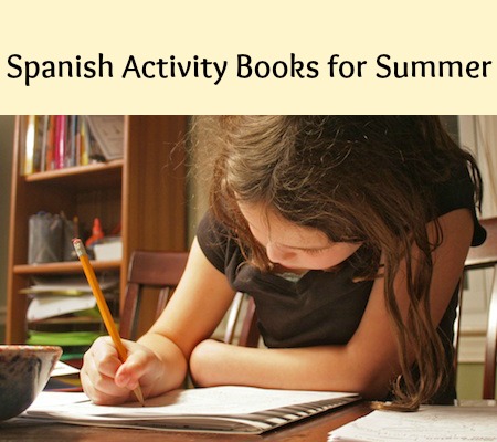 Spanish activity books for children to use over the summer.