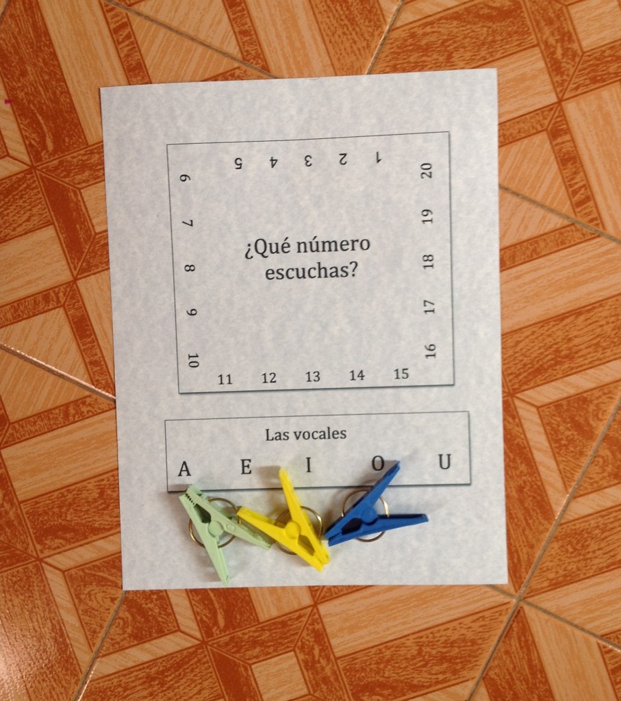printable spanish activity