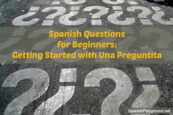 Spanish questions for beginners to use in games.