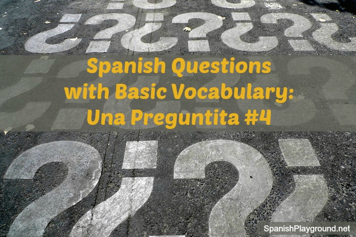 Spanish questions for games and activities with language learners.