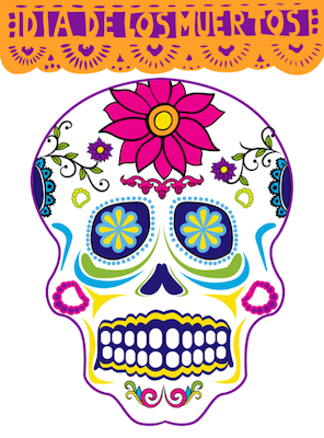 spanish color by number calavera
