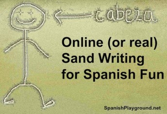 sand writing