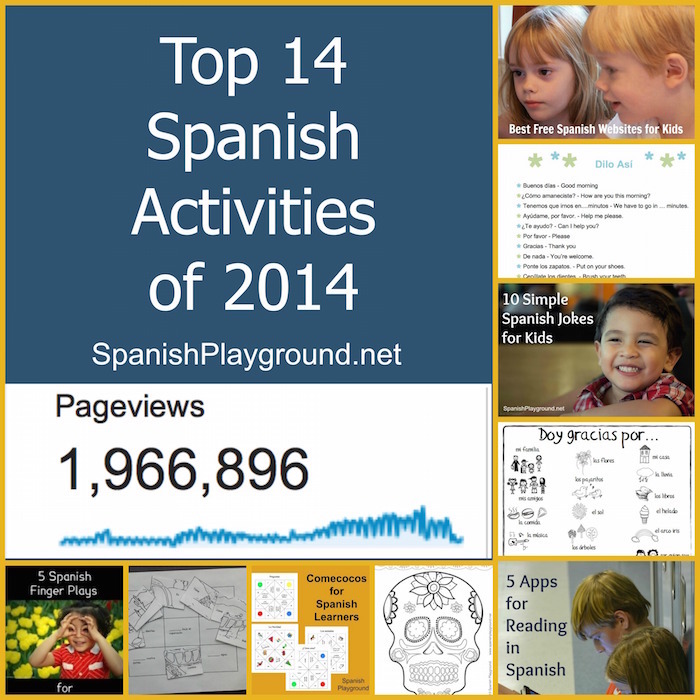Top Spanish activities for kids in 2014 from Spanish Playground.