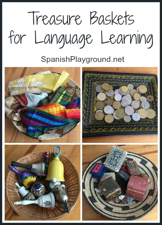 Montessori treasure baskets help parents create a rich language experience.