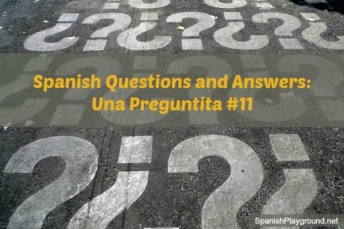 Spanish questions and answers to use with kids for games and activities.