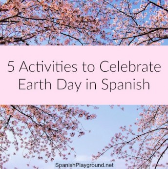 Earth Day in Spanish teaches kids vocabulary about animals and the planet.