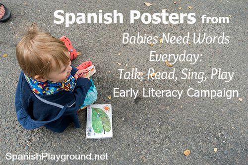 Spanish nursery rhymes on free downloadable posters.