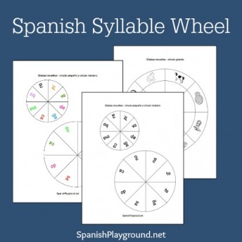Spanish syllables are fun and easy for kids to practice with these printable wheels.