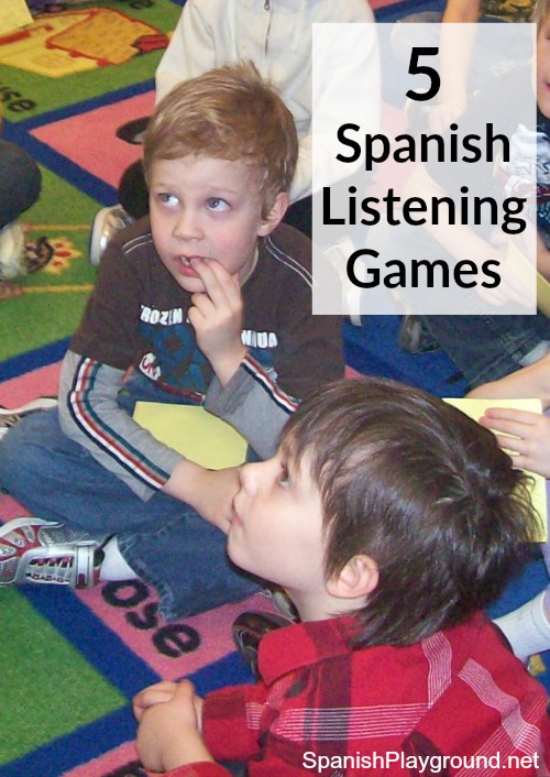 Spanish listening games help kids develop the ability to hear key words in context.