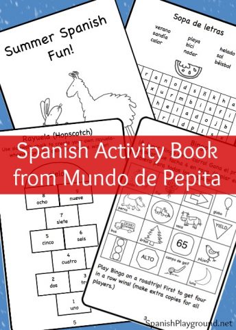 This Spanish activity book from Mundo de Pepita has games and crafts to engage children during the summer.