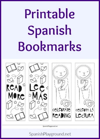 These printable Spanish bookmarks encourage kids to read in their second language.