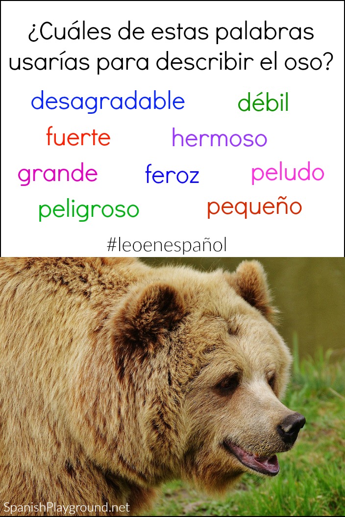 You can use photos for Spanish class in pre-reading activities.