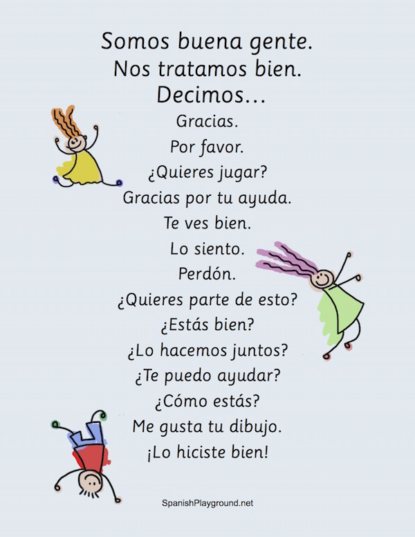 Kids learn kind words in Spanish with sorting activities, proverbs, coloring pages and a happiness project.