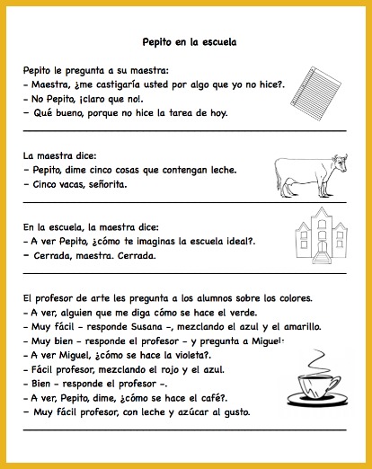 Pepito Jokes For Spanish Learners Spanish Playground