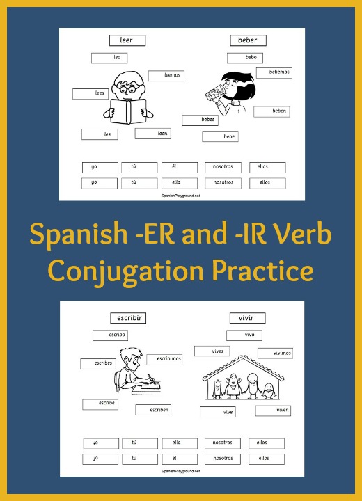 Spanish Ir Er Ar Verb Conjugation Chart