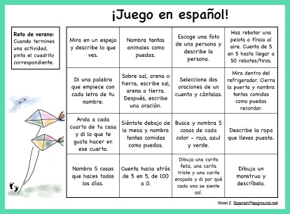 These easy Spanish speaking activities require no special materials.