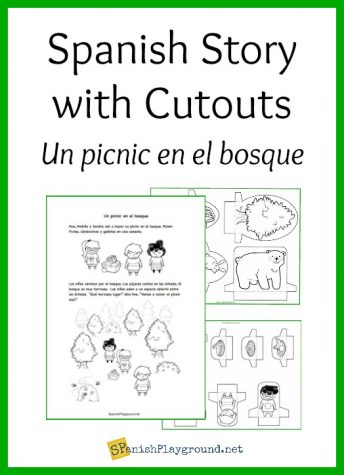 Create comprehensibe input using this Spanish story with cutouts.