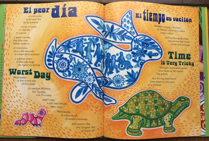The bilingual poems in Family Poems for Every Day of the Week are excellent Spanish days of the week activities for children. 