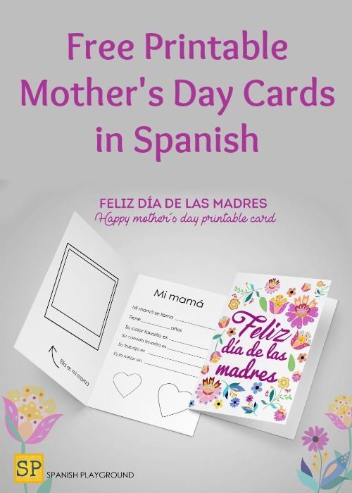 Printable Mother’s Day Cards in Spanish - Spanish Playground