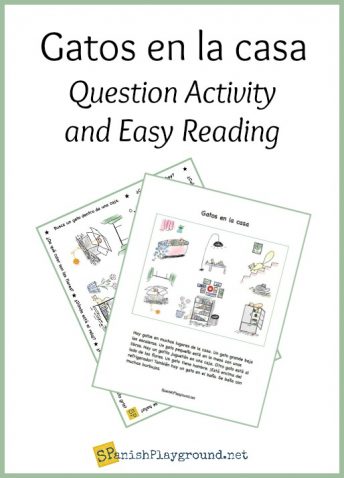 A Spanish picture-based reading and questions to use as a la casa vocabulary activity with elementary Spanish learners.