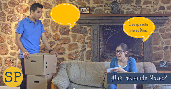 Photos with speech bubbles can be used to review plot of a story.