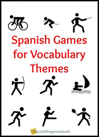 Playing Spanish vocabulary games children learn important words and social skills.