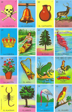 Loteria is a traditional Mexican game played like bingo.