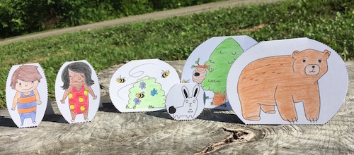 These are the figures to cut out and retell the story.