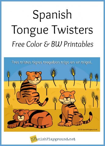 Spanish tongue twisters are fun pronunciation practice for kids.
