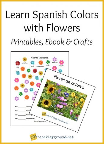 These flower themed activities are a fun way to learn Spanish colors.