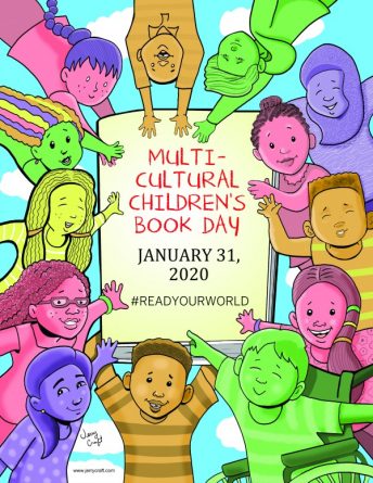 This is the official poster for Multicultural Children's Book Day.
