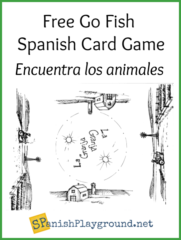 Go Fish Spanish Animal Game - Spanish Playground