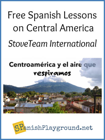 Shows geograpy relevant to Spanish lessons on Central America