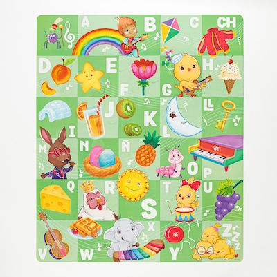 Image of alphabet puzzle as a Spanish language gift for kids.