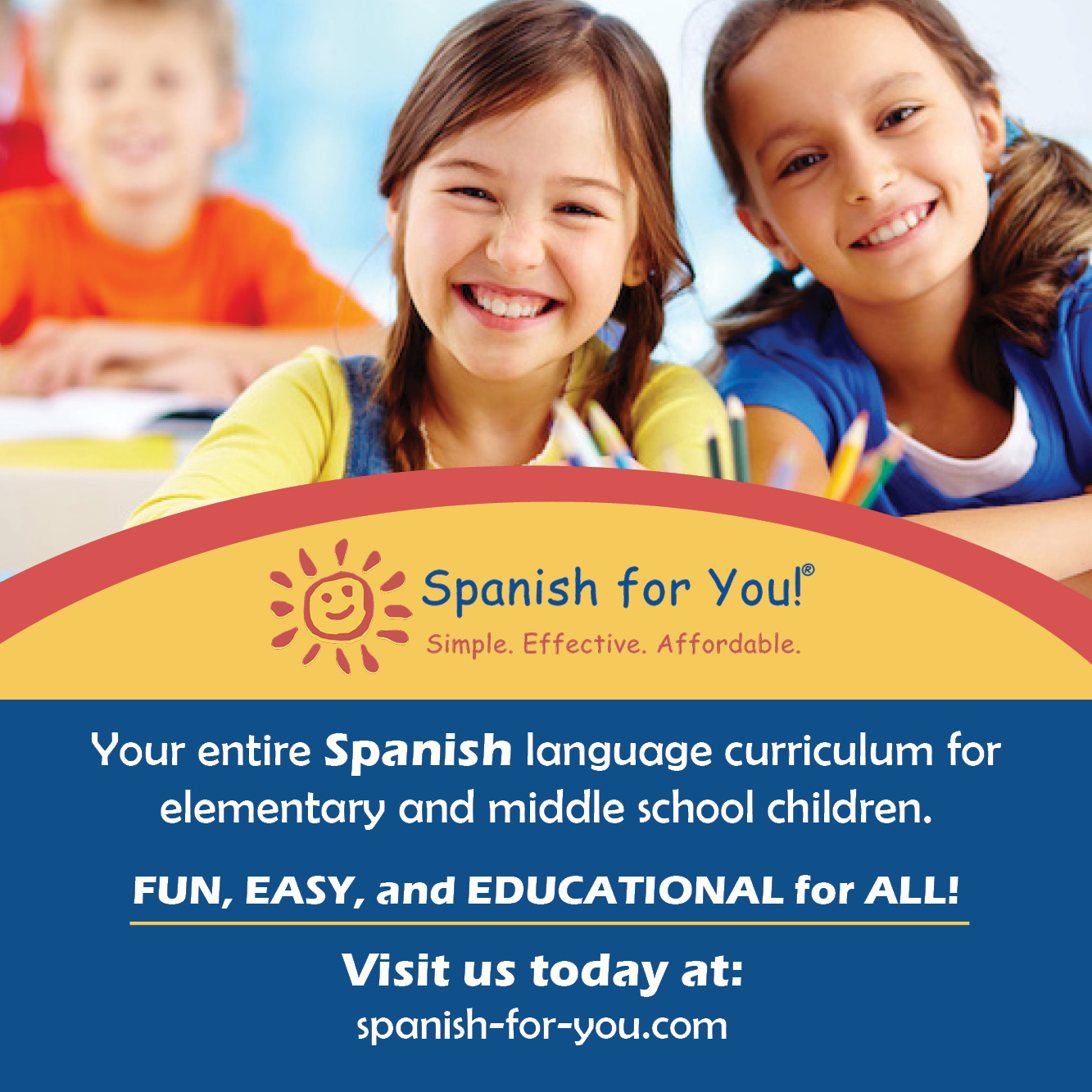 Spanish for You Curriculum for classroom or homeschool elementary Spanish. 